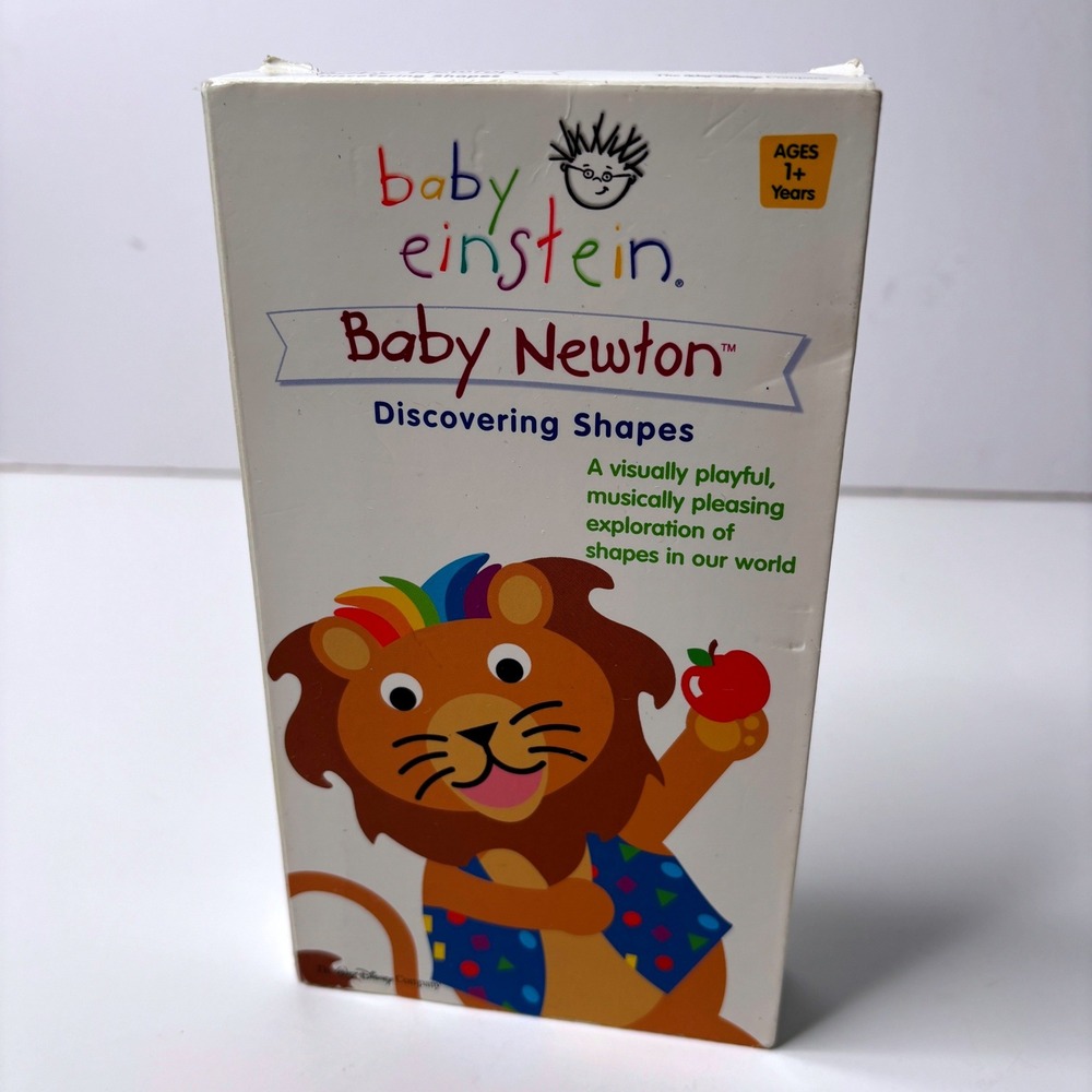 Baby Einstein Baby Newton Discovering Shapes VHS‎ 2002 Vivaldi Disney 25976 VTG